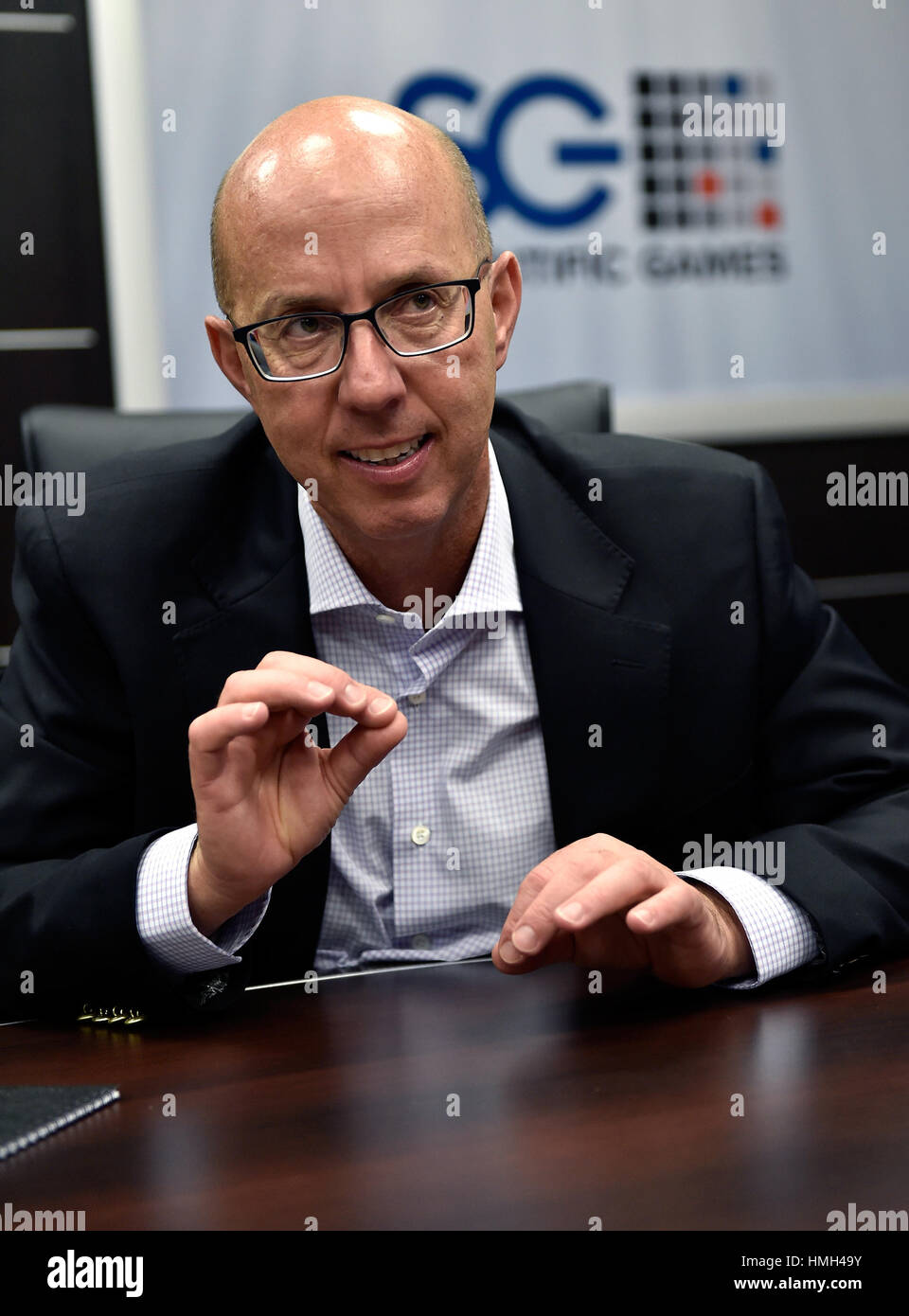 Las Vegas, Nevada, USA. 25th Sep, 2015. Scientific Games Vice Chairman of the Board M. GAVIN