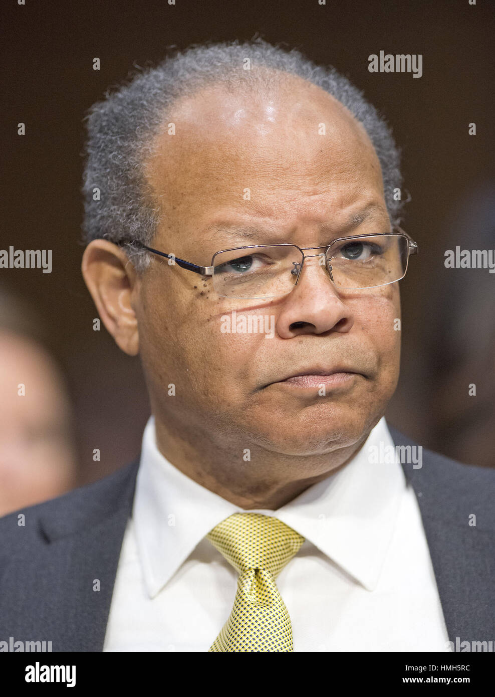 Washington, District of Columbia, USA. 29th Jan, 2015. The Reverend Doctor Clarence Newsome, President of the National Underground Railroad Freedom Center in Cincinnati, Ohio testifies during the United States Senate Committee on the Judiciary hearing on the confirmation of Loretta Lynch, United States Attorney For The Eastern District Of New York, U.S. Department of Justice, Brooklyn, NY as U.S. Attorney General on Capitol Hill in Washington, DC on Thursday, January 29, 2015. Photo Credit: Ron Sachs/CNP/AdMedia Credit: Ron Sachs/AdMedia/ZUMA Wire/Alamy Live News Stock Photo