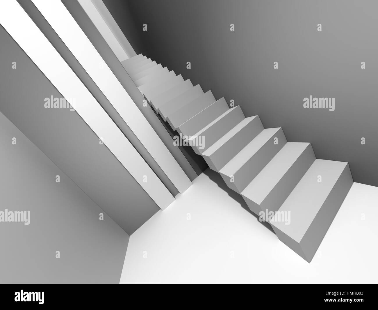 Wallpaper stairs Black and White Stock Photos & Images - Alamy