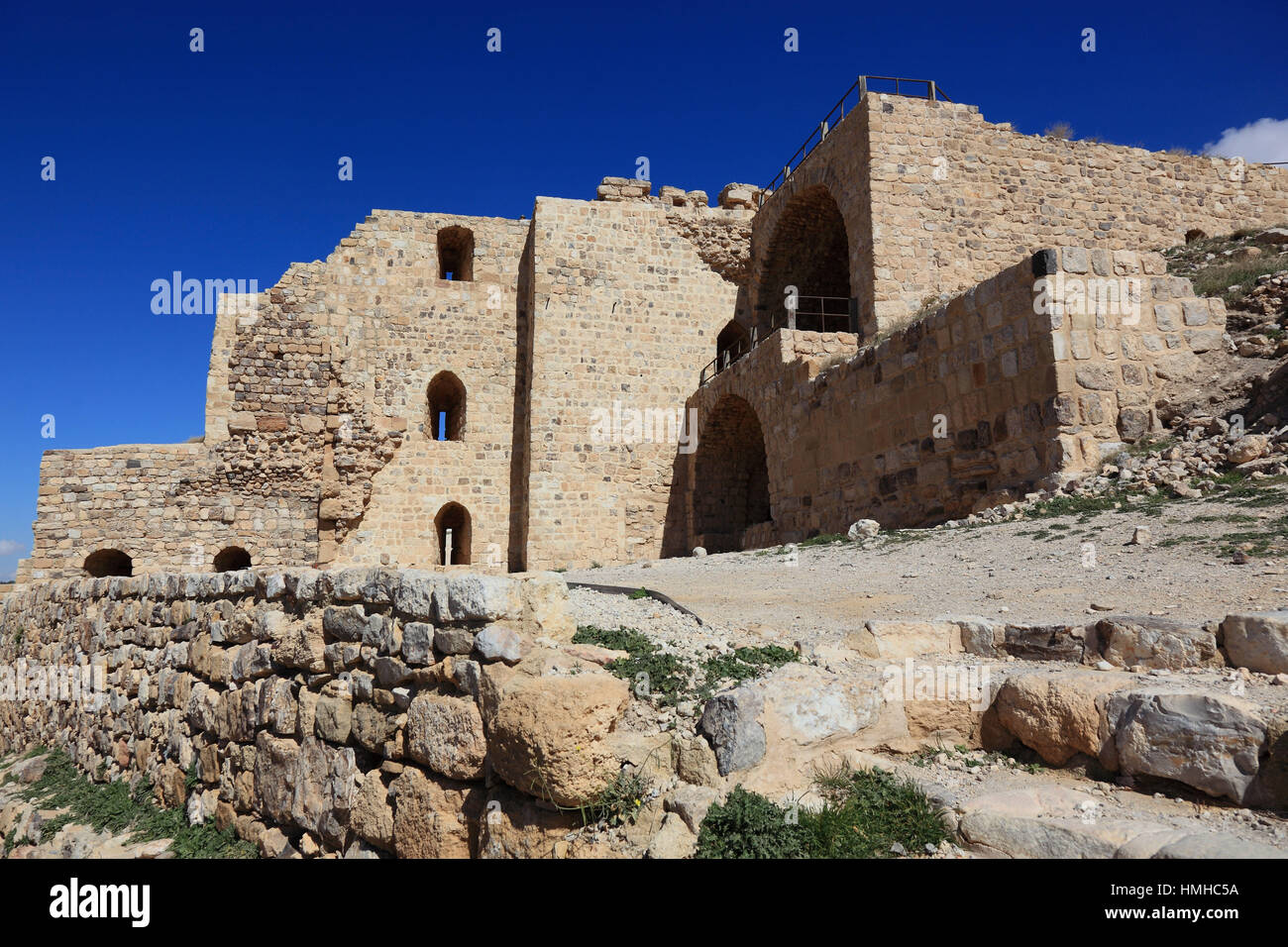 Ruins of the castle of the crusaders of the Kingdom of Jerusalem ...