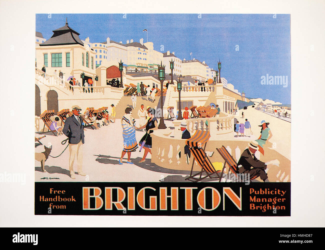 Brighton vintage travel postcard Stock Photo