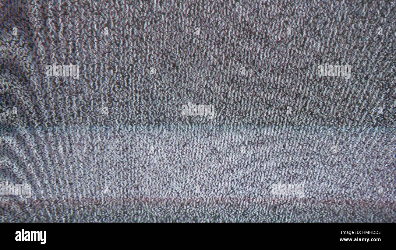 Tv noise interference bad signal screen television Stock Photo Alamy