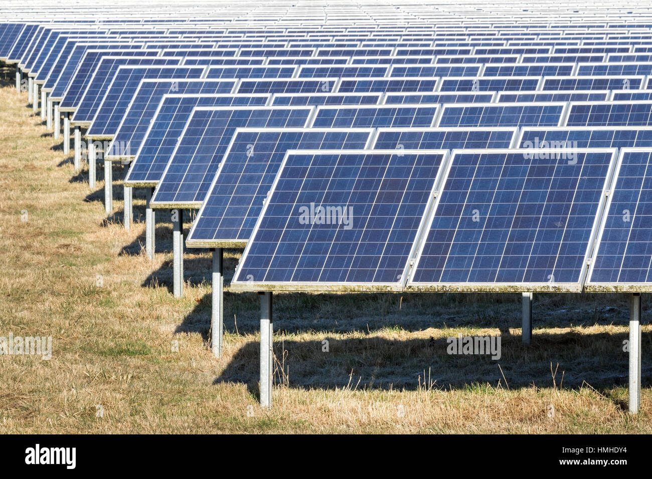 ground mounted photovoltaic power station Stock Photo