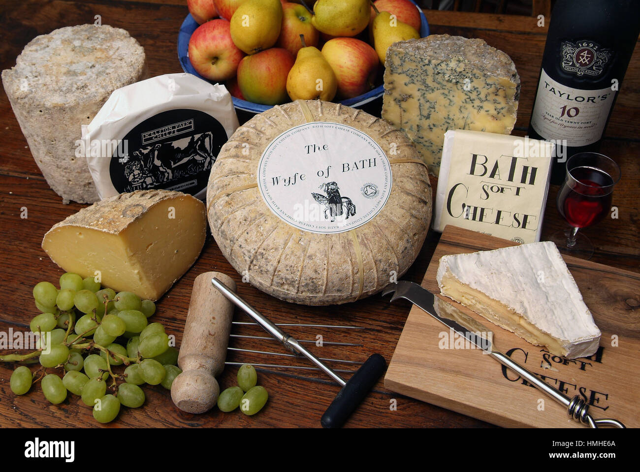 Cheesemaker Graham Padfield of Bath Soft Cheeses, Kelston Stock Photo