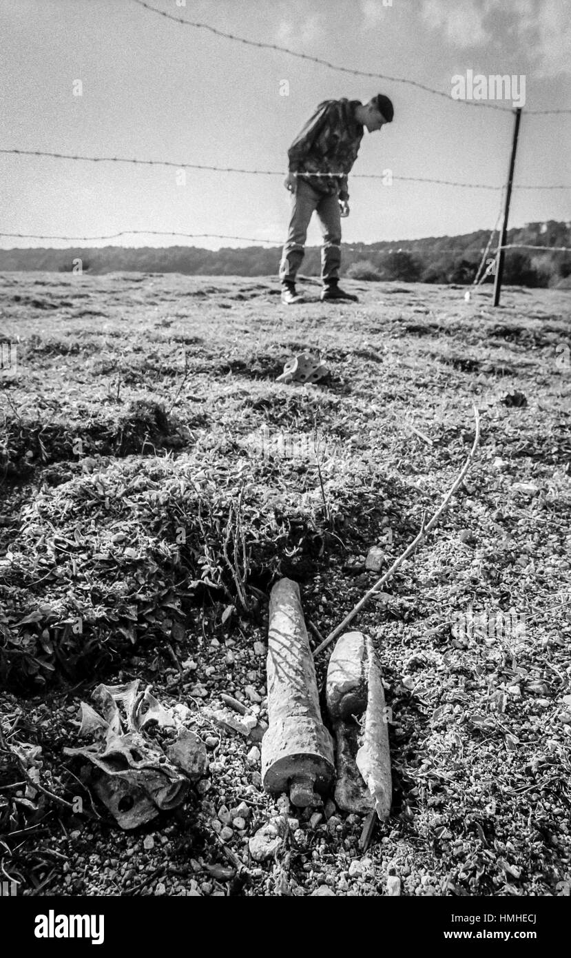 Unexploded ordnance Black and White Stock Photos & Images - Alamy