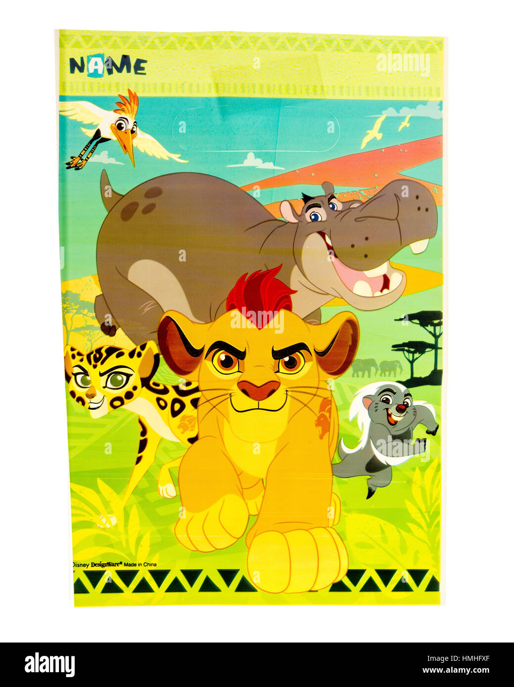 Winneconne, WI -29 January 2017:   Lion King loot bag on an isolated background. Stock Photo