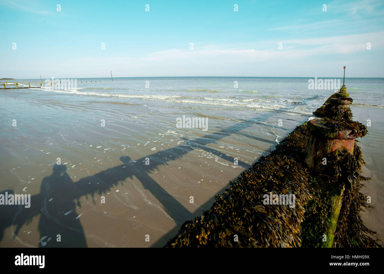 View of Middleton on sea beach in Sussex, UK Stock Photo Alamy