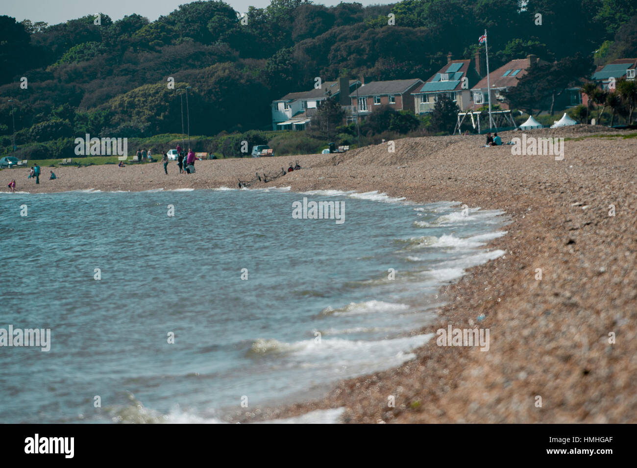 Stokes Bay beach, in the area of the Solent that lies just south of Gosport, between Portsmouth