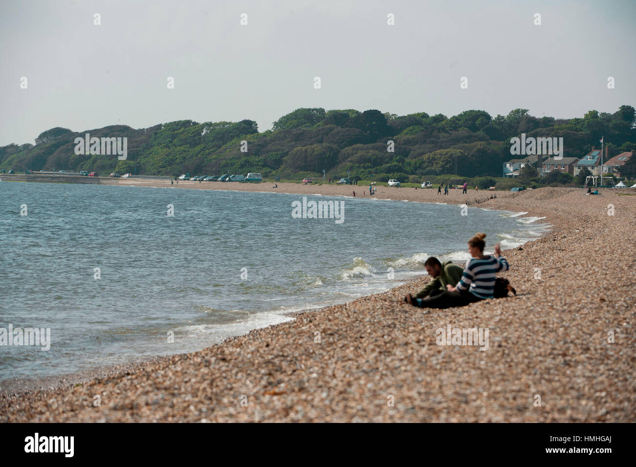 Stokes Bay beach, in the area of the Solent that lies just south of