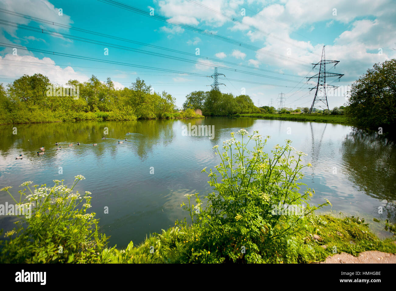 Views of the river Test in Southampton, Hampshire area Stock Photo - Alamy