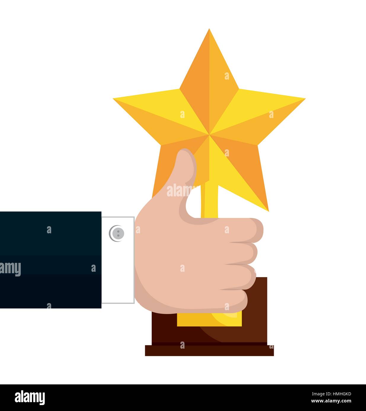 trophy star winner award vector illustration design Stock Vector Image ...