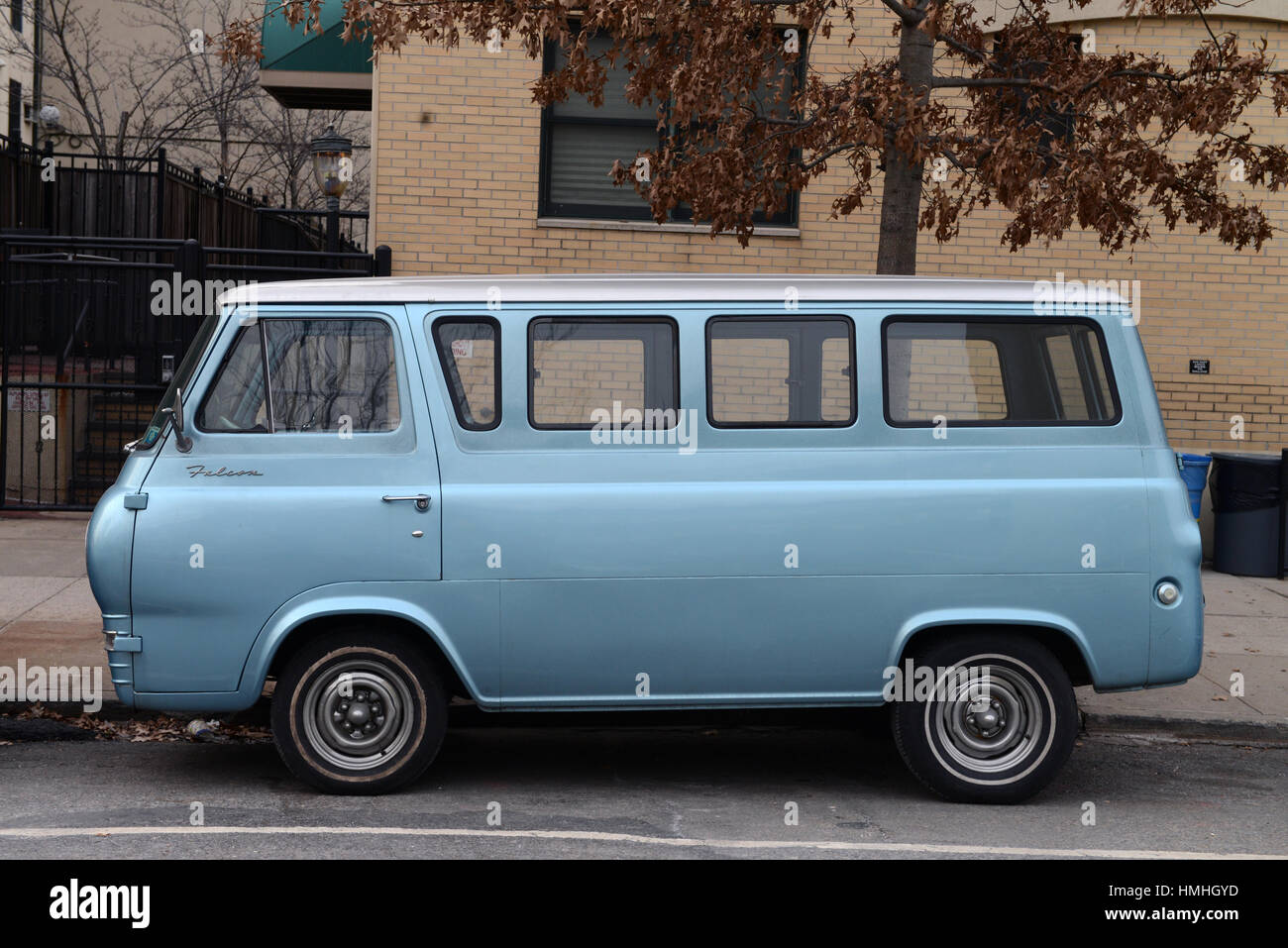 Vintage Ford Falcon van, Williamsburg, Brooklyn, New York City Stock Photo  - Alamy