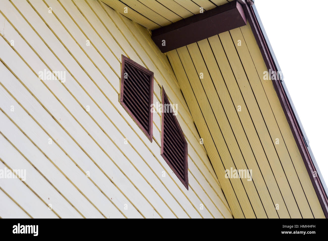 Home vent window on the top of roof. Stock Photo