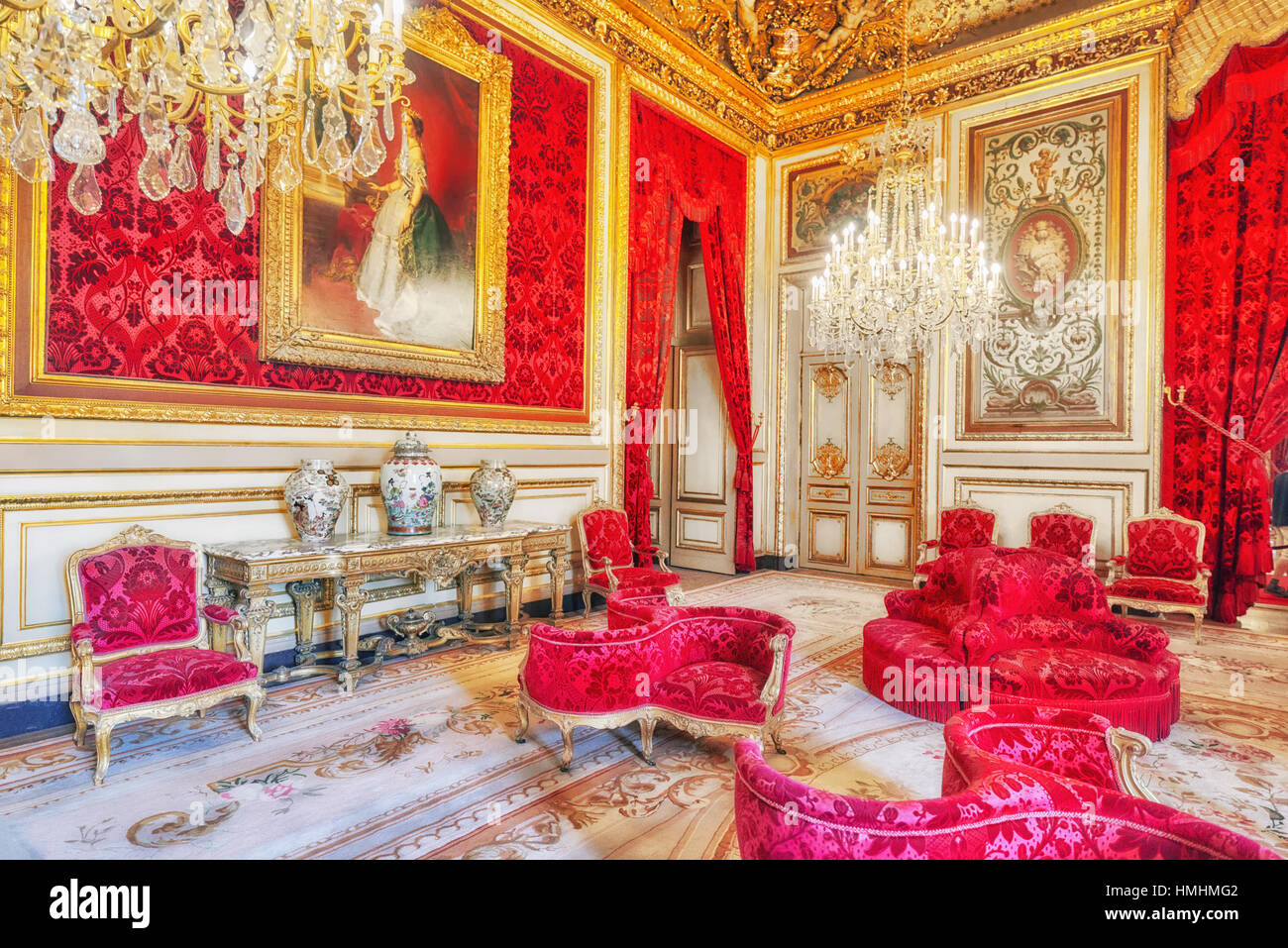 PARIS, FRANCE JULY 03, 2016 Apartments of Napoleon III. Louvre