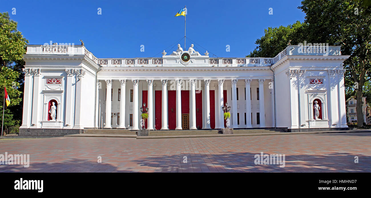 Palace of the City Hall, Odessa, Ukraine Stock Photo