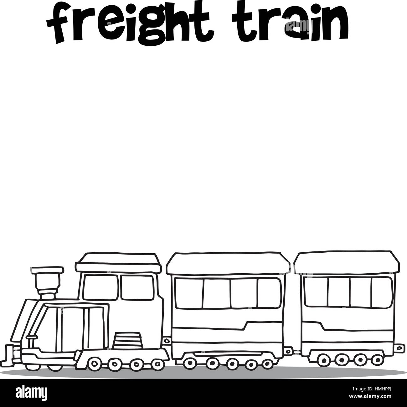 freight train of transport collection HMHPPJ