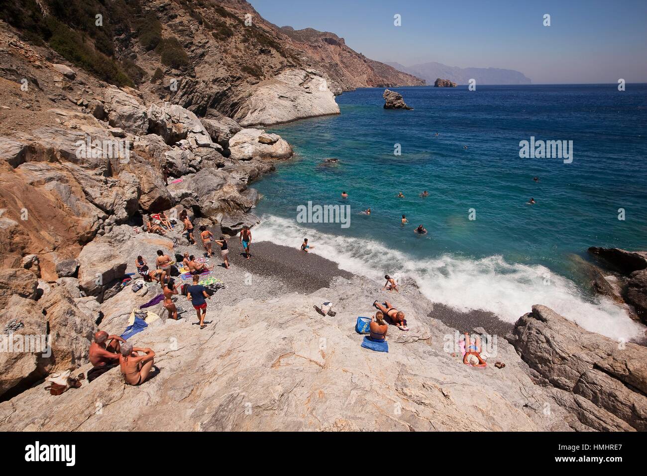 View to the Agia Anna beach, Cyclades Islands, Greek Islands