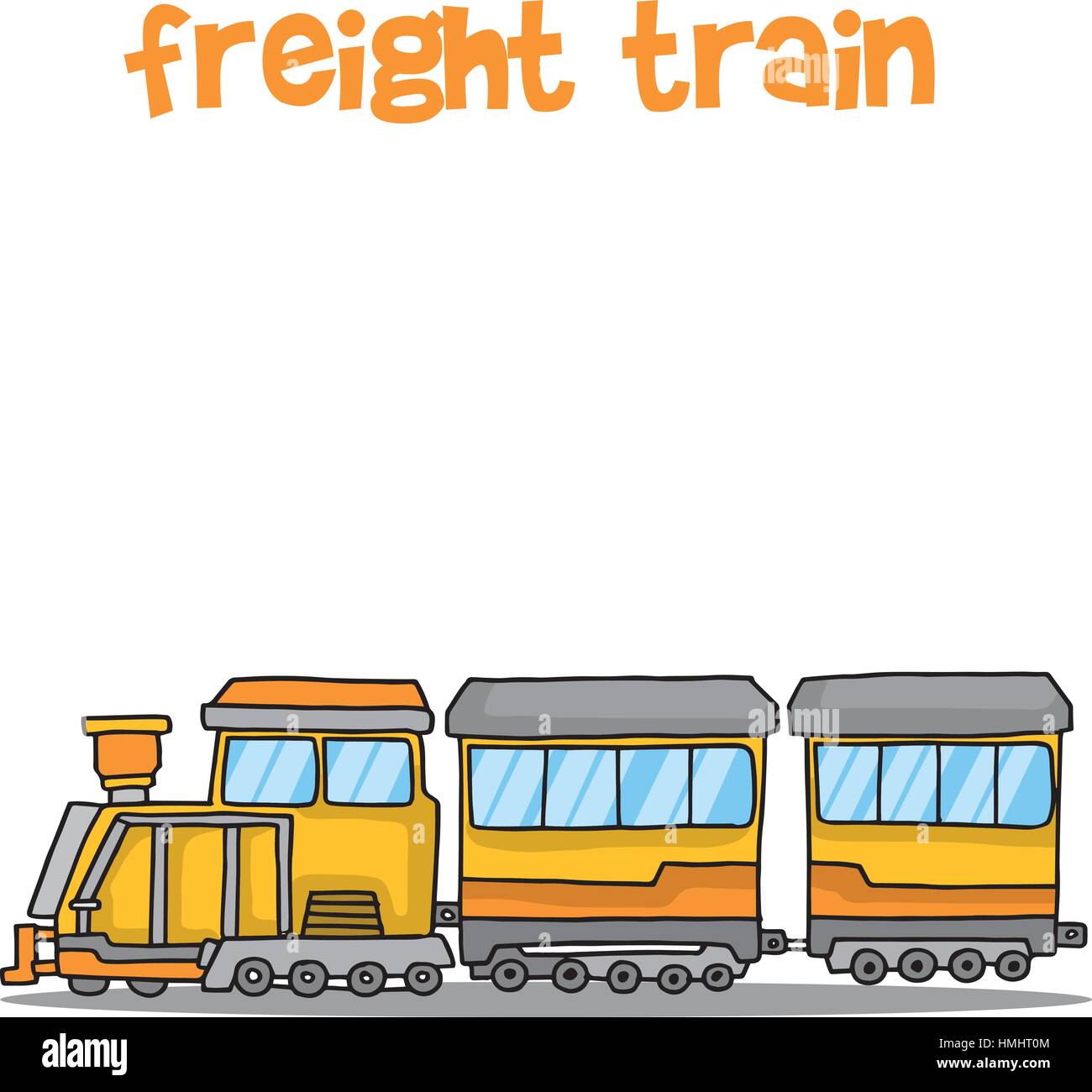 Transport of freight train collection Stock Vector