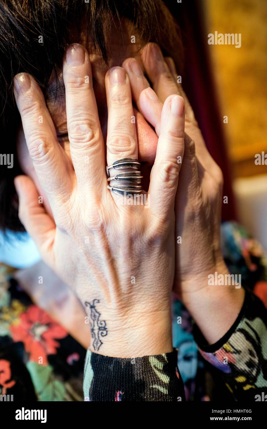 Premium PSD | Closeup of hand tattoo of a woman