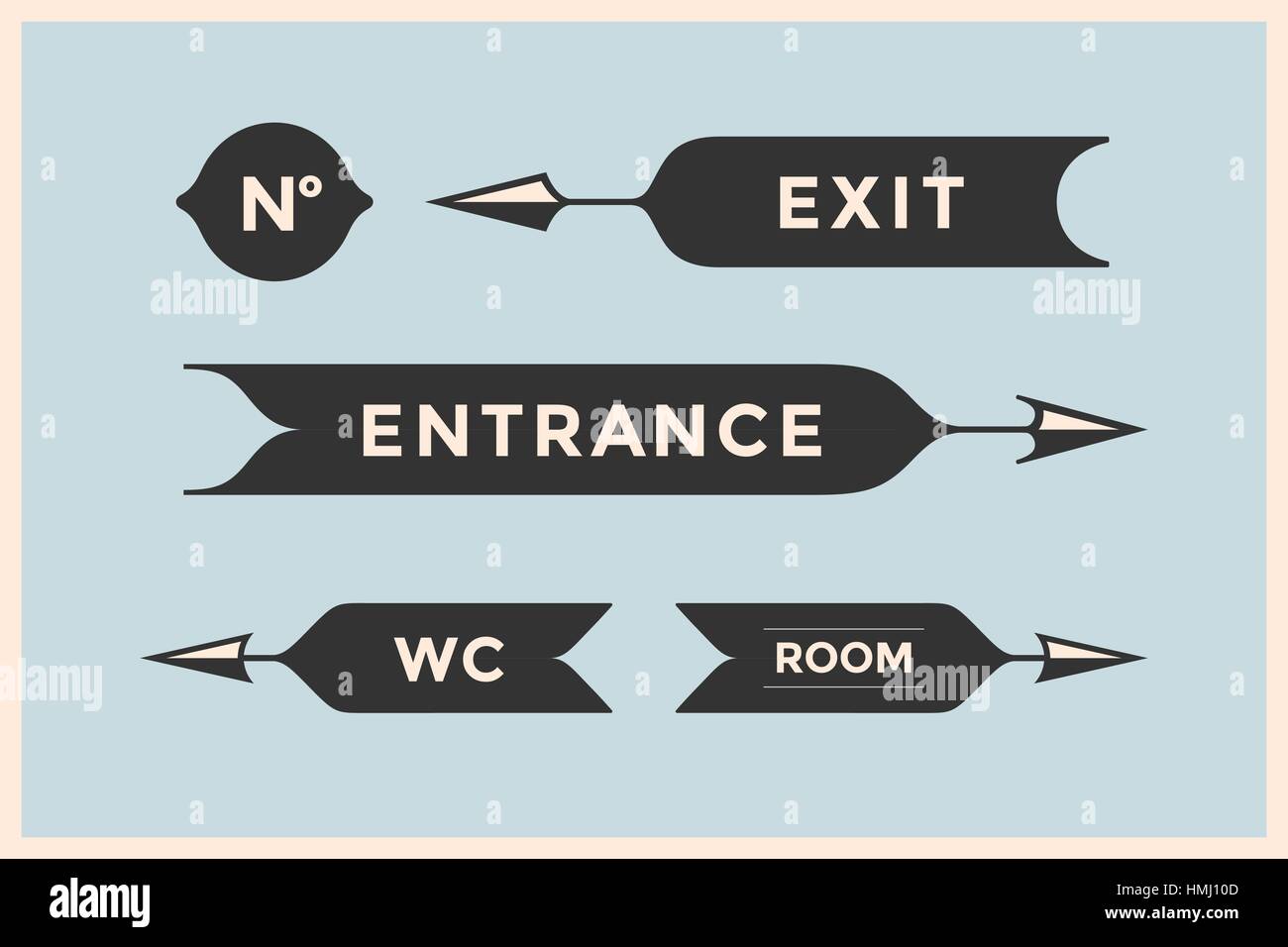 Exit left arrow Stock Vector Images - Alamy
