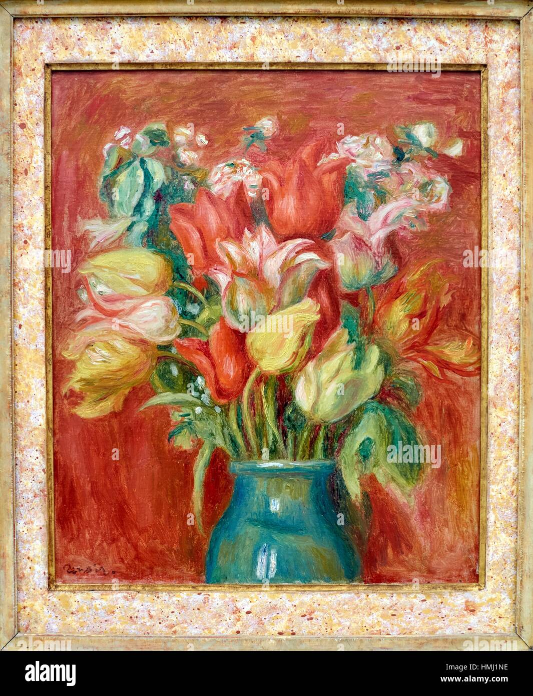 Bouquet de tulipes, Pierre-Auguste Renoir, Musee de L´Orangerie, Tuileries,  Paris, France Stock Photo - Alamy
