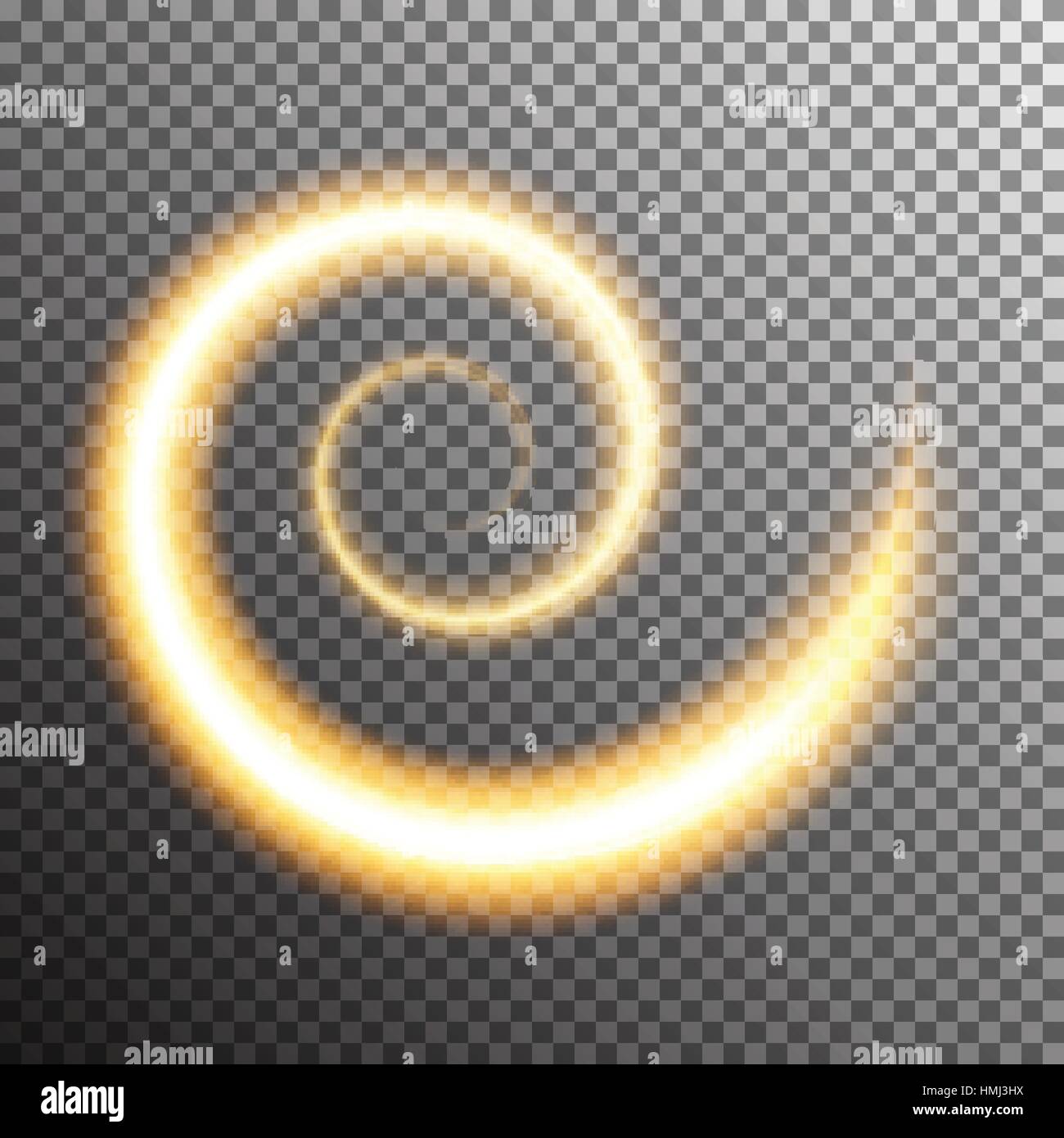 Special light fire effect. Vector illustration transparent Stock Vector ...