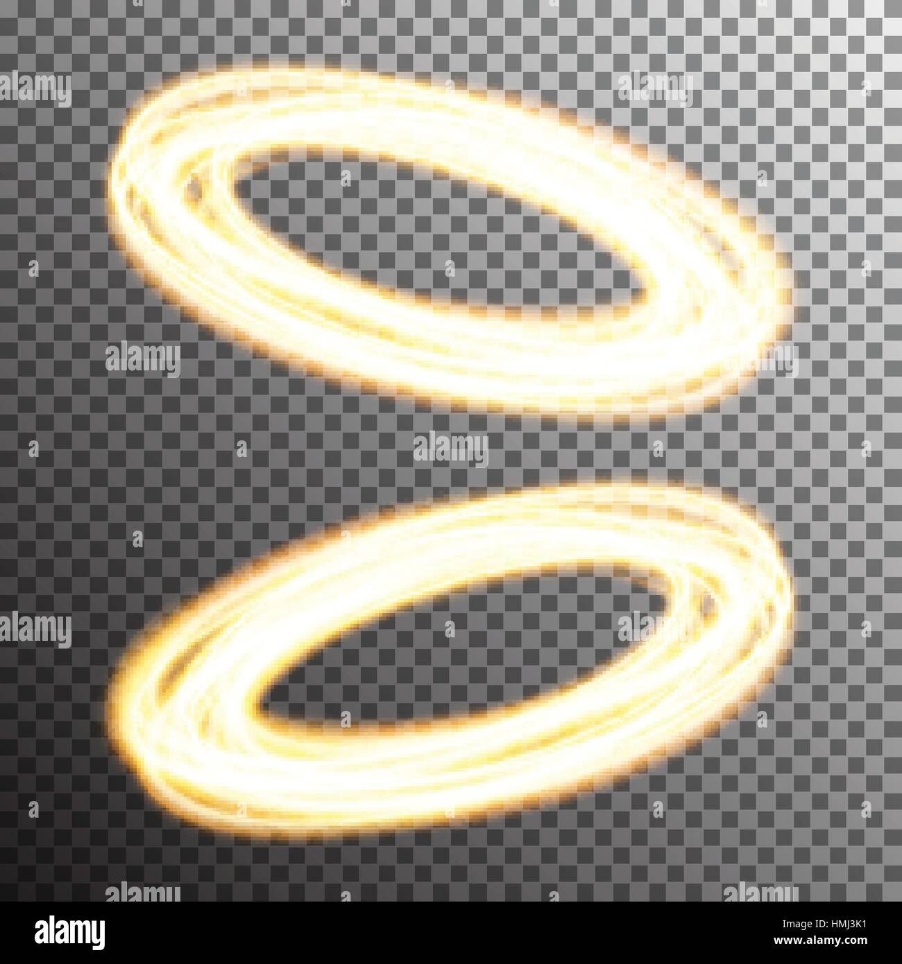 Special light fire effect. Vector illustration transparent Stock Vector ...