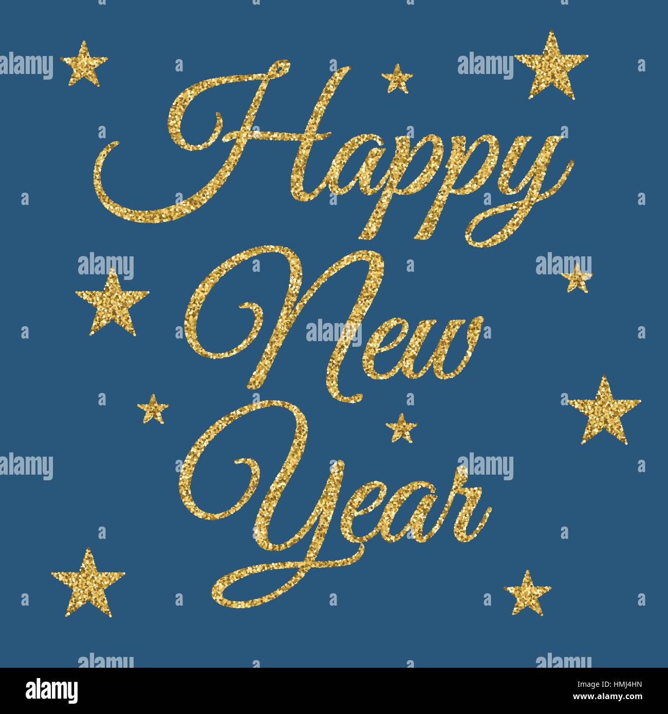 Vector illustration of gold happy new year. Stock vector Stock Vector ...