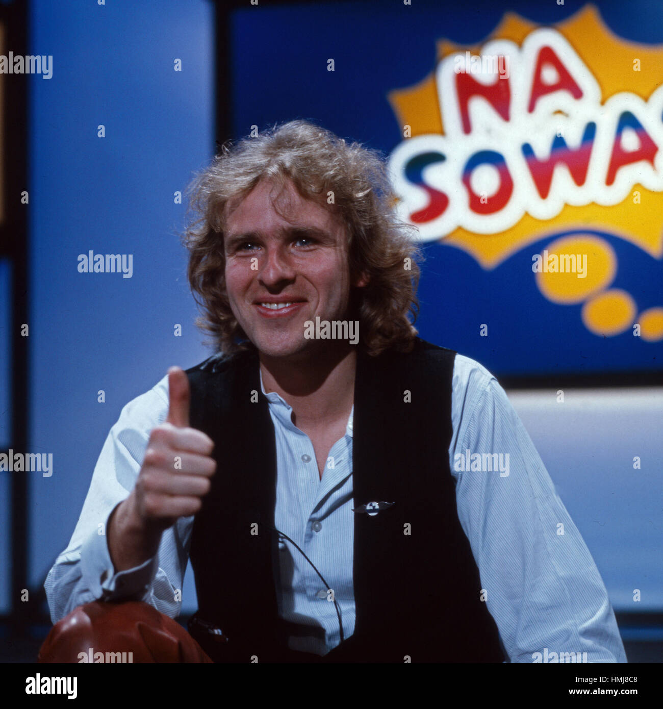 Na Sowas! Show, Deutschland 1982 - 1987, Mitwirkende: Moderator Thomas Gottschalk Stock Photo
