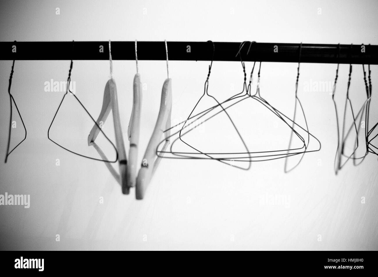 See clothes rack Black and White Stock Photos & Images - Alamy