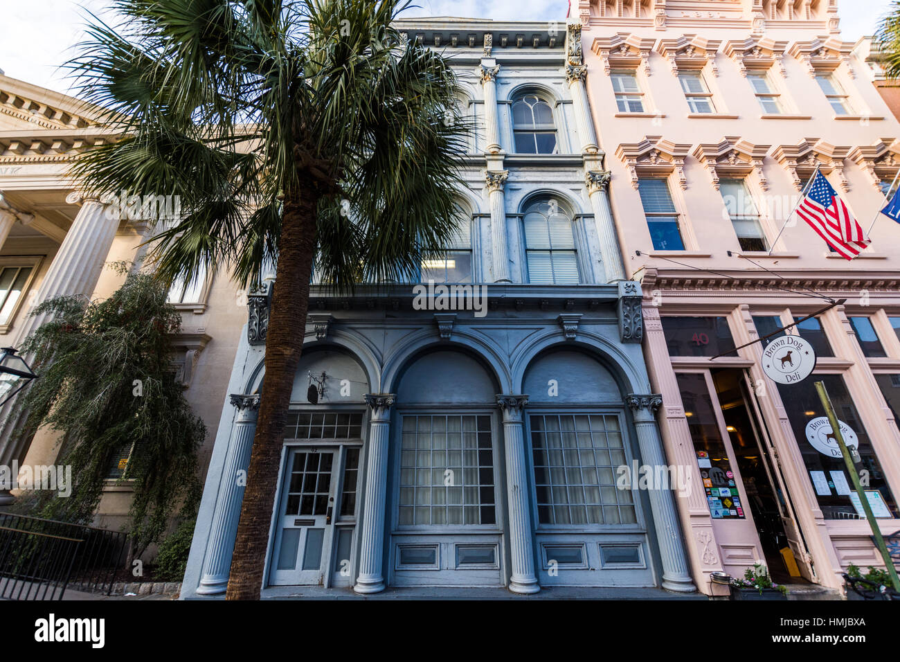Historic Downtown Charleston South Carolina on a Warm Day Stock Photo