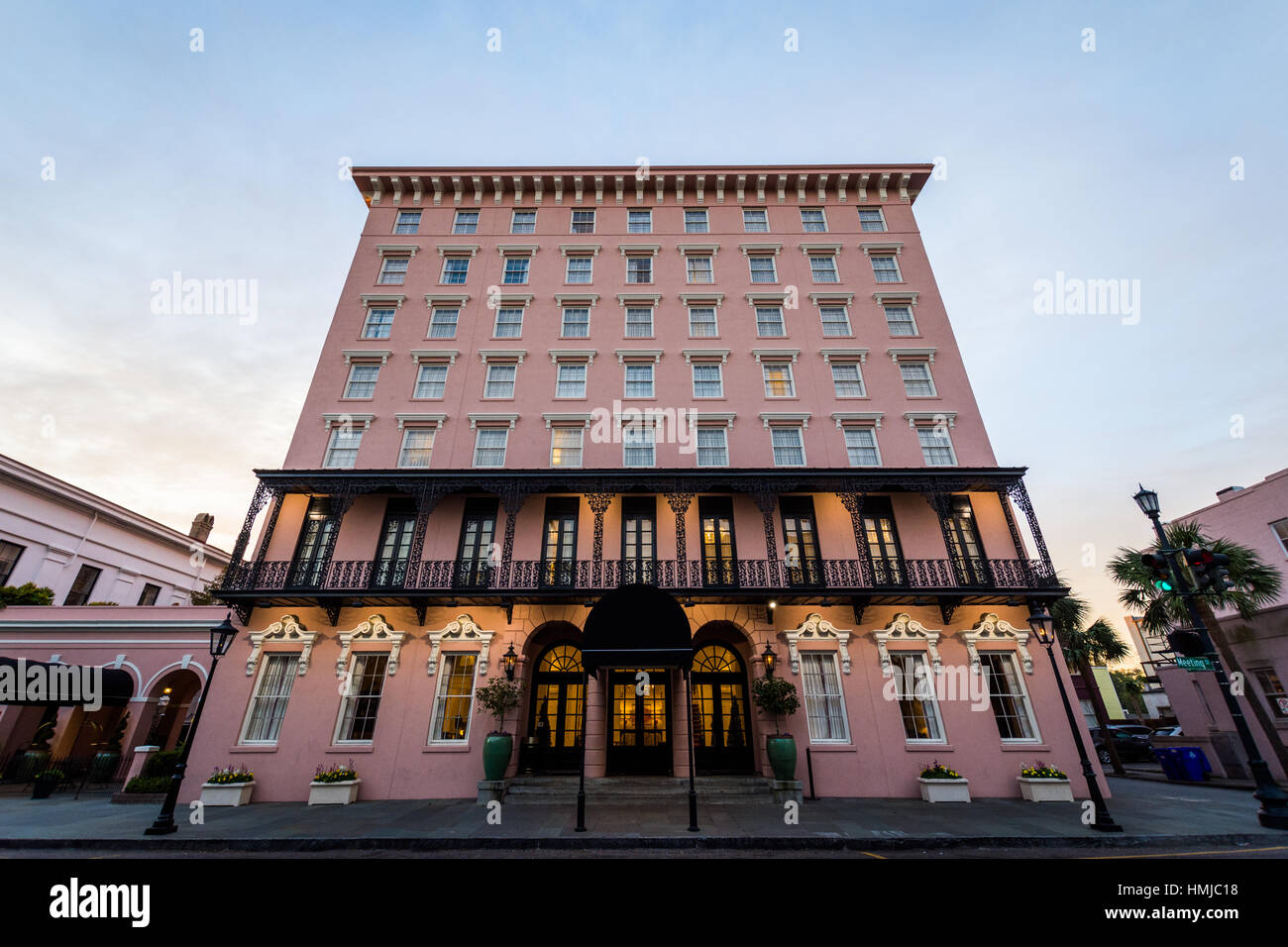 Historic Downtown Charleston South Carolina on a Warm Day Stock Photo