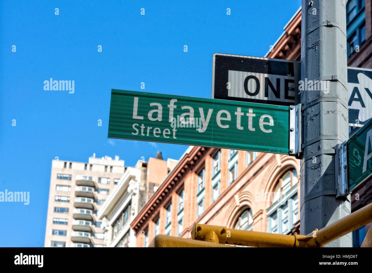 New York City, Manhattan, Street Sign, Lafayette Street and Astor Place