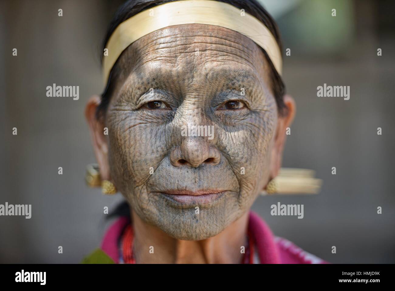 FaceTattooed Women in Chin State  Myanmar