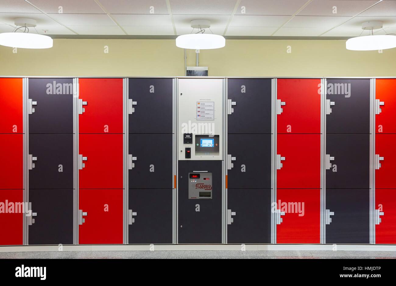Luggage lockers. Bus station. Donostia. San Sebastian. Gipuzkoa. Basque
