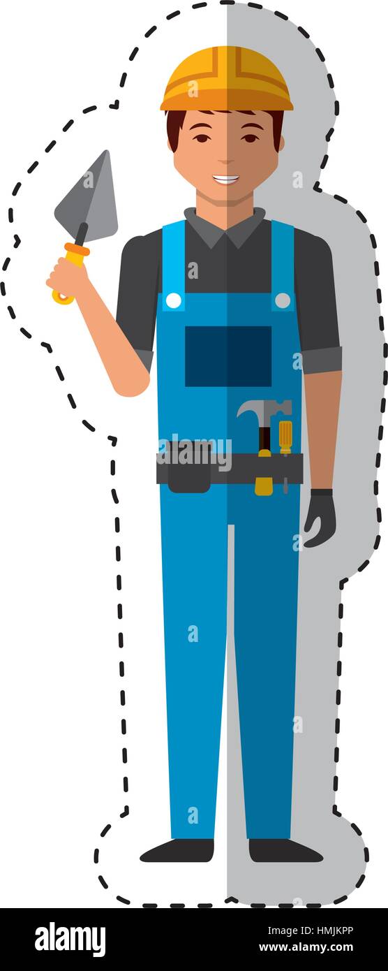 Construction professional avatar character vector illustration design ...