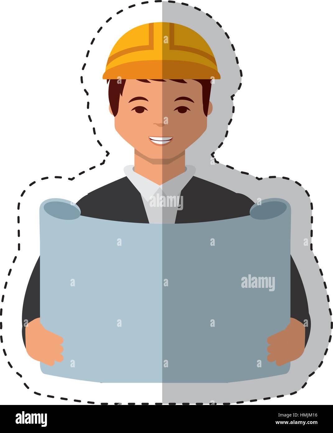 Construction professional avatar character vector illustration design ...