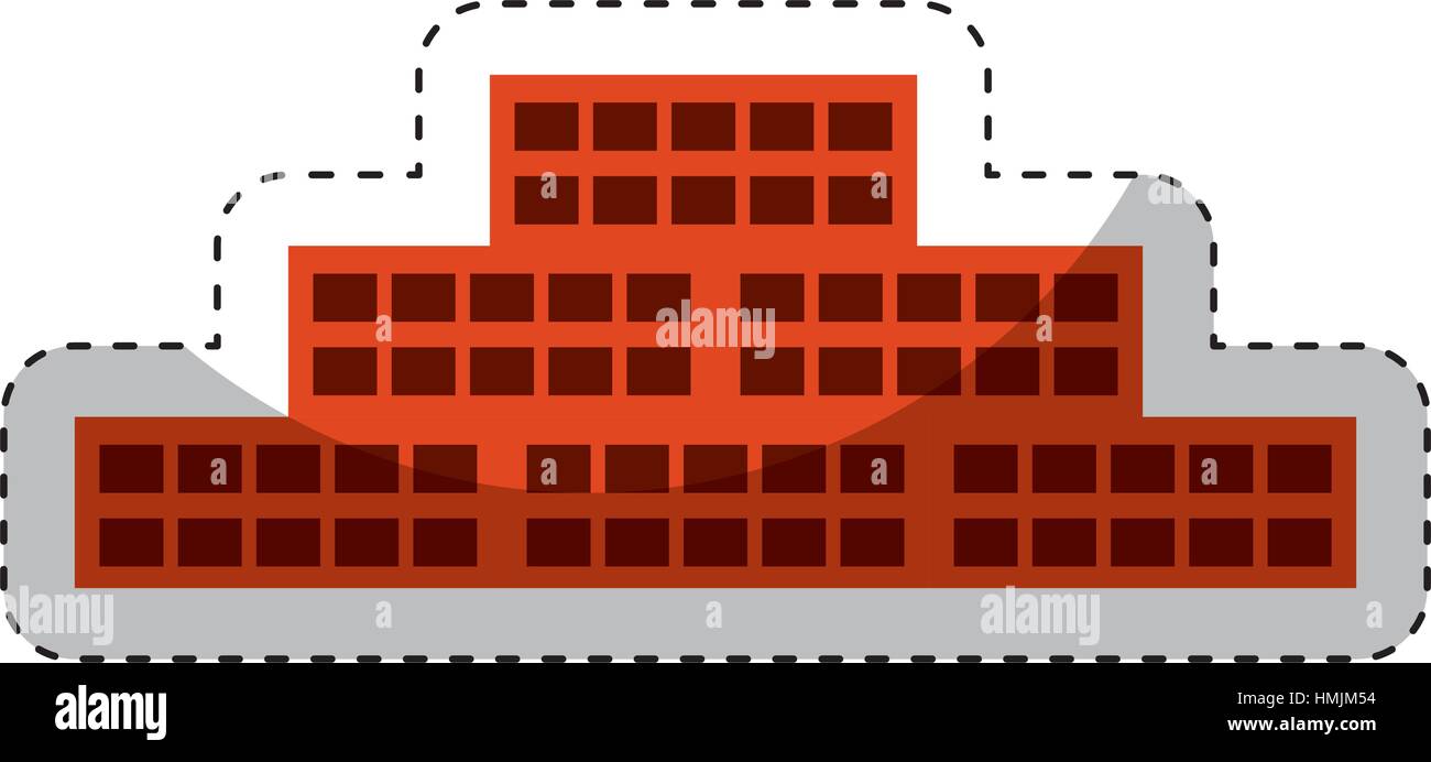 bricks wall construction icon vector illustration design Stock Vector ...