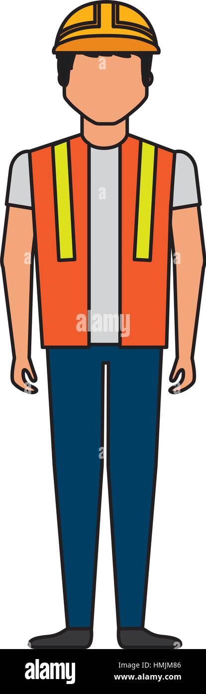 Construction professional avatar character vector illustration design ...