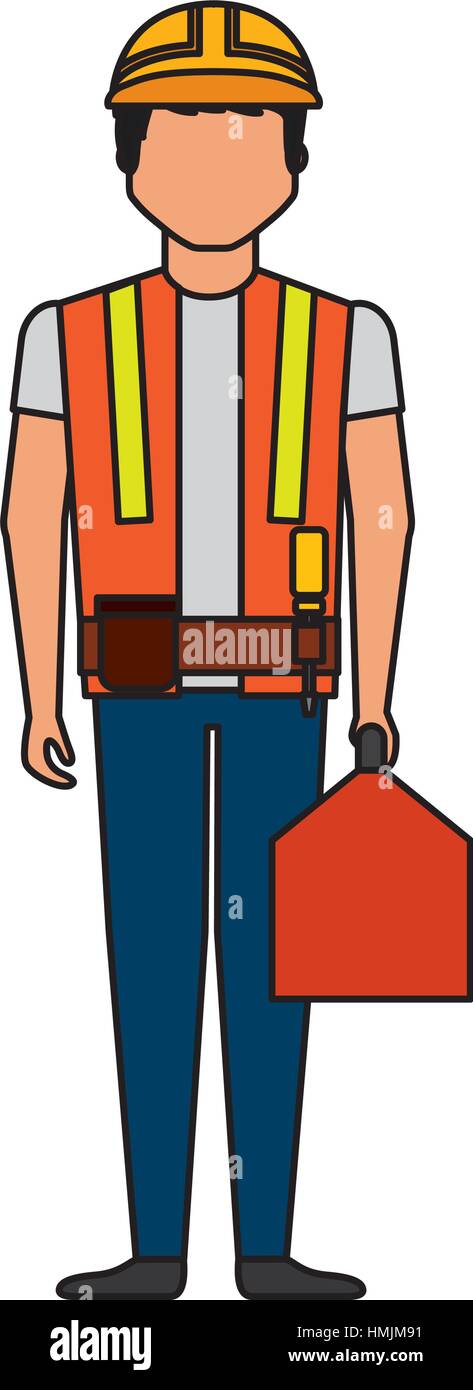 Construction professional avatar character vector illustration design ...