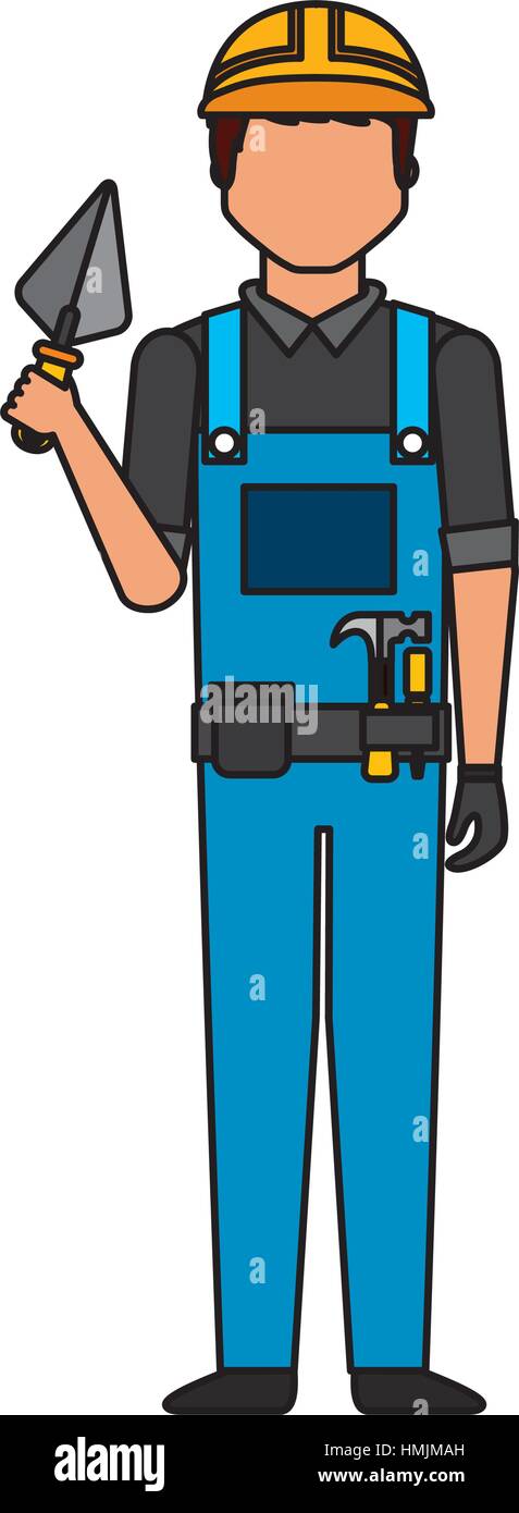 Construction professional avatar character vector illustration design ...