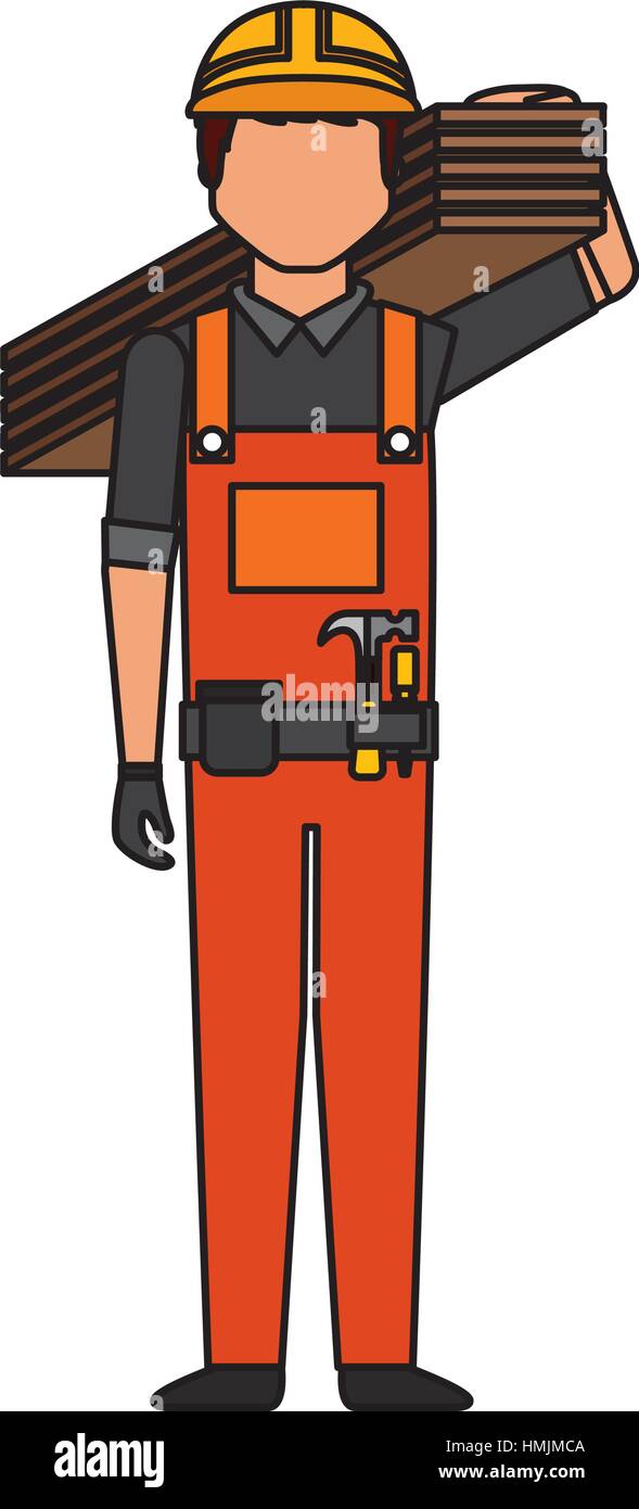 Construction professional avatar character vector illustration design ...