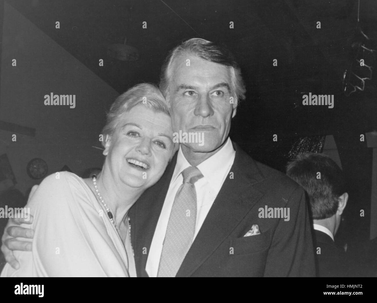 Angela Lansbury & Husband Peter Shaw Stock Photo Alamy