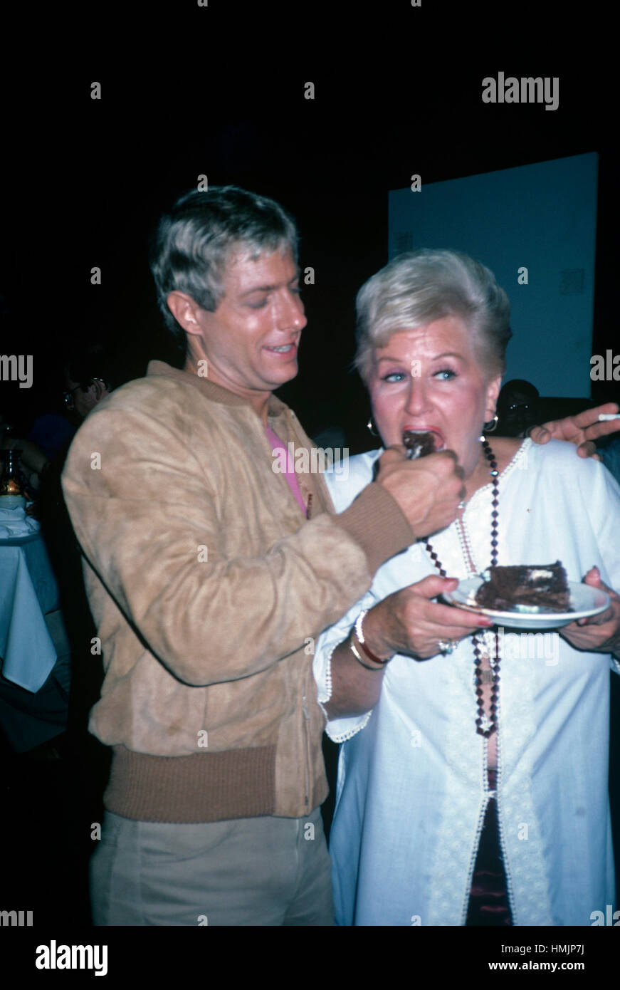 Jack Wrangler and Margaret Whiting at her birthday in June 1981 Stock Photo  - Alamy