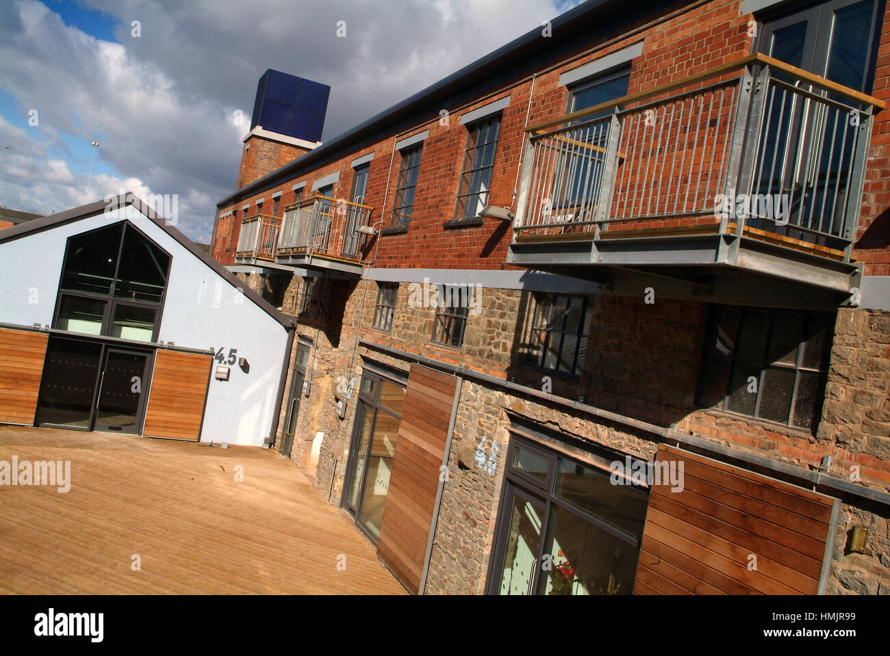 Paintworks develpment, Bristol, with offices, studios, flats houses and