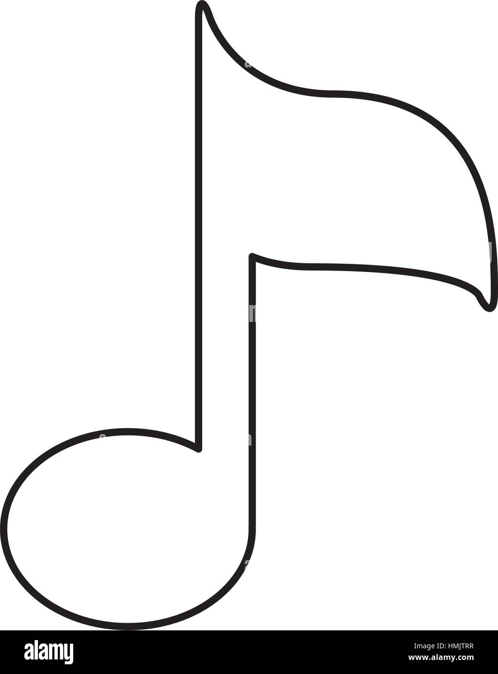 music note isolated icon vector illustration design Stock Vector Image ...