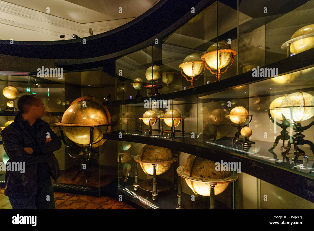 Wien, Vienna Globe museum in the palace of MollardClary, 01. Old Town