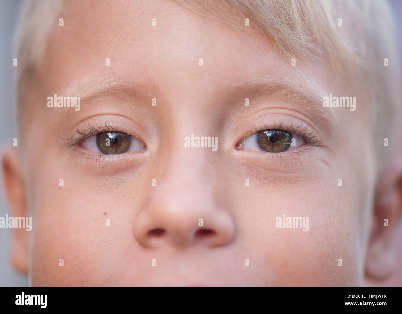 Blond Boy With Brown Eyes Close Up Stock Photo Alamy Blond Boy With Brown Eyes Close Up Stock Photo Alamy