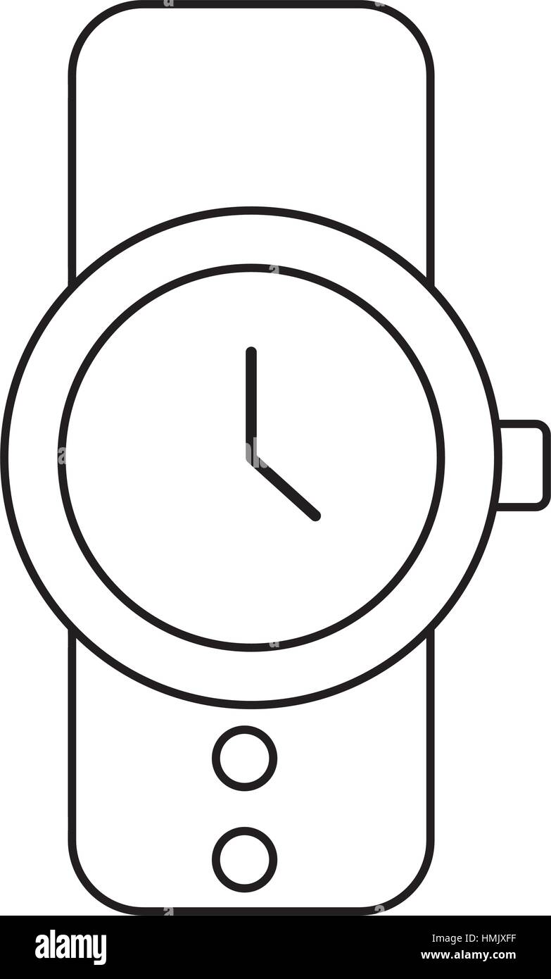 masculine hand watch icon vector illustration design Stock Vector Image ...