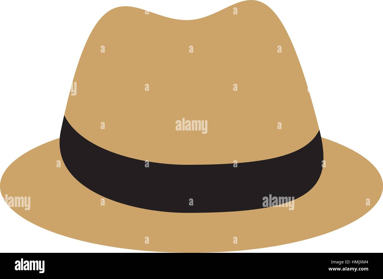 gentleman hat isolated icon vector illustration design Stock Vector